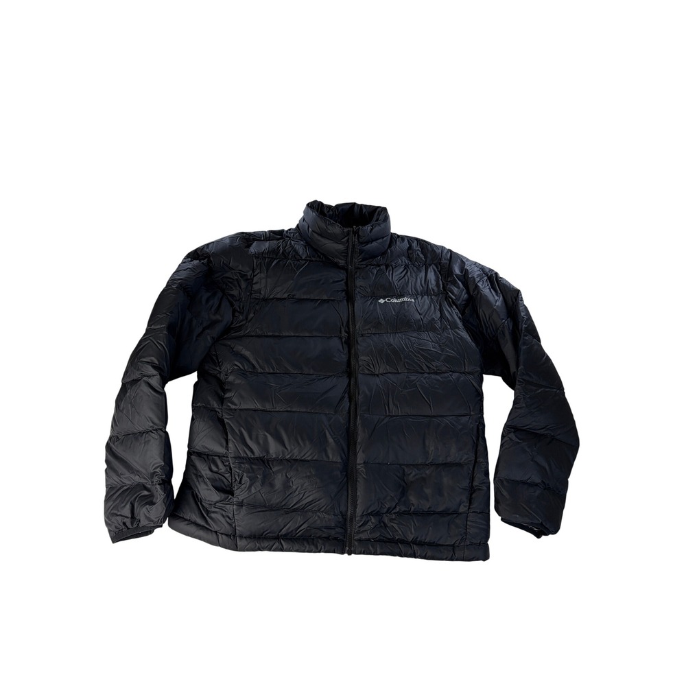 Columbia Puffer Jacket Mens M Interchange Omni-Heat Down Insulated Black